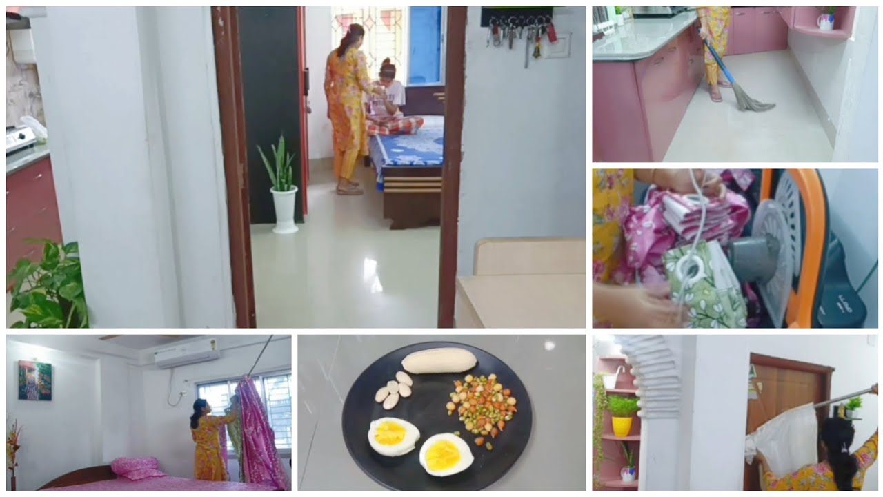 Daily house work🏡মা মেয়ের দিনগুলো কেমন কাটছে Husbend দীর্ঘ 14-15 দিন বাড়িতে না থাকায় ✅