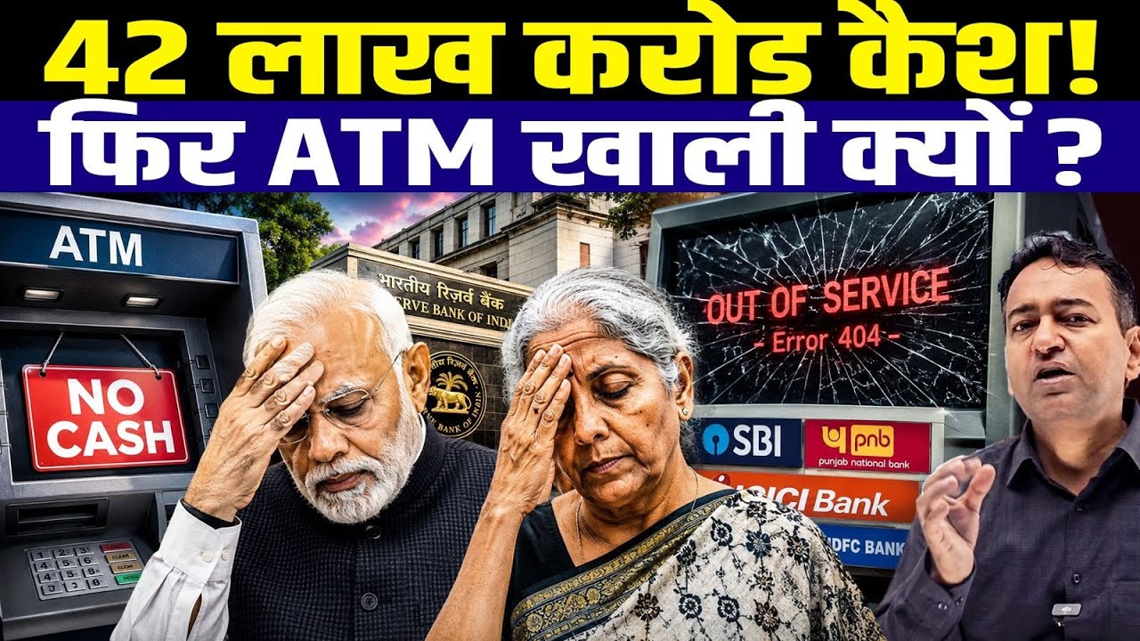 India Has ₹4.2 Trillion in Cash, So Why Are ATMs Empty? Explained