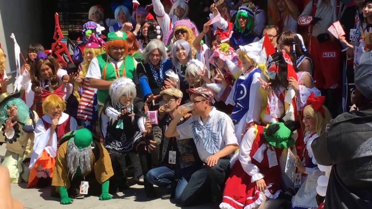Anime Expo 2016 - ZUN at the Touhou Cosplay Gathering
