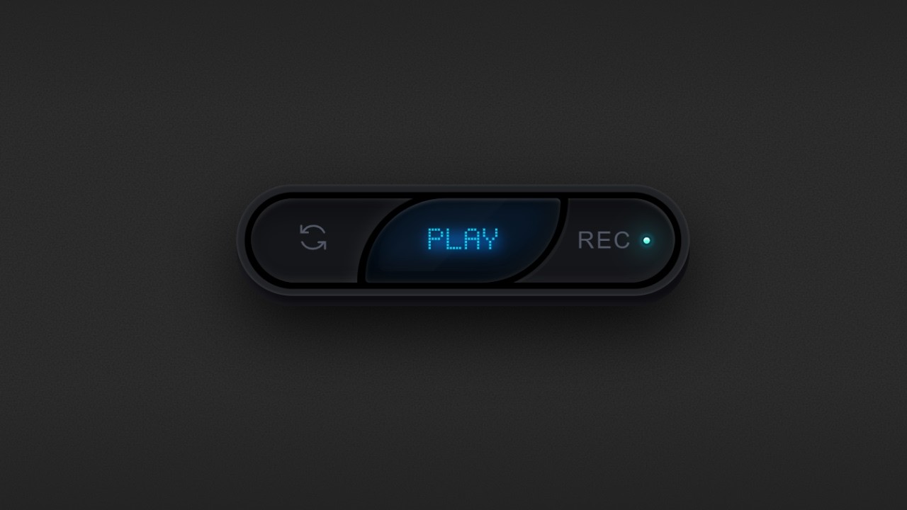 Amazing Play, Repeat & Rec Button Animation using HTML CSS | Coding Cloud
