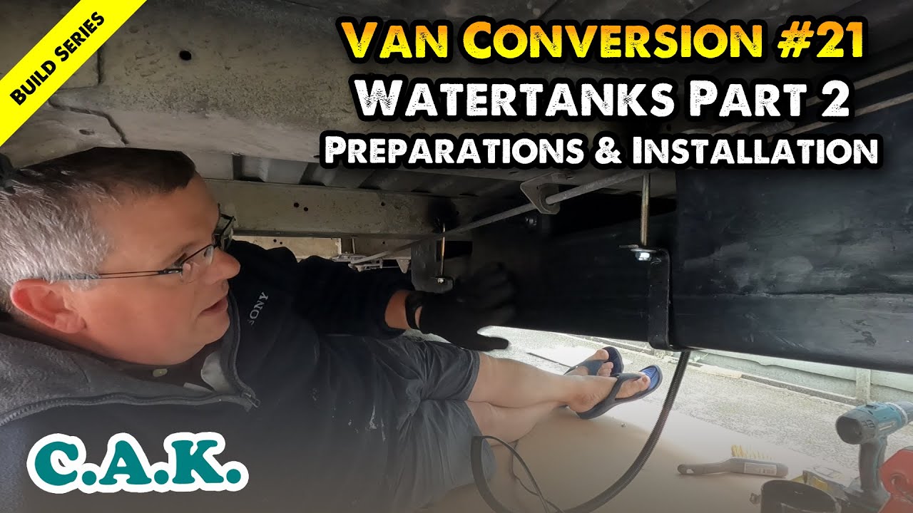 Water Tank installation Part 2, preparing the tanks and fitting on a Citroen Relay L4H3.