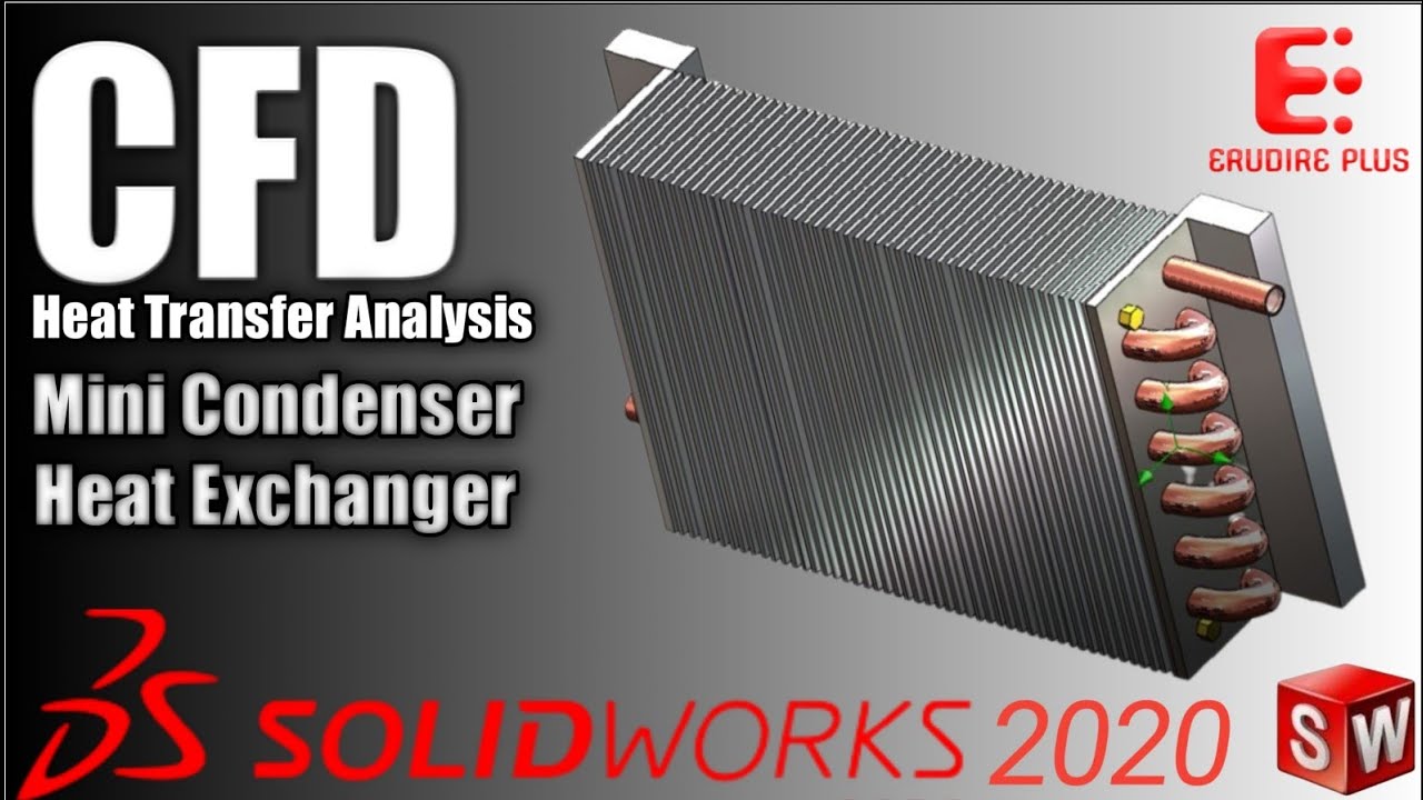 CFD Condenser Heat Exchanger | Condenser Heat Exchanger Analysis - SolidWorks 2022