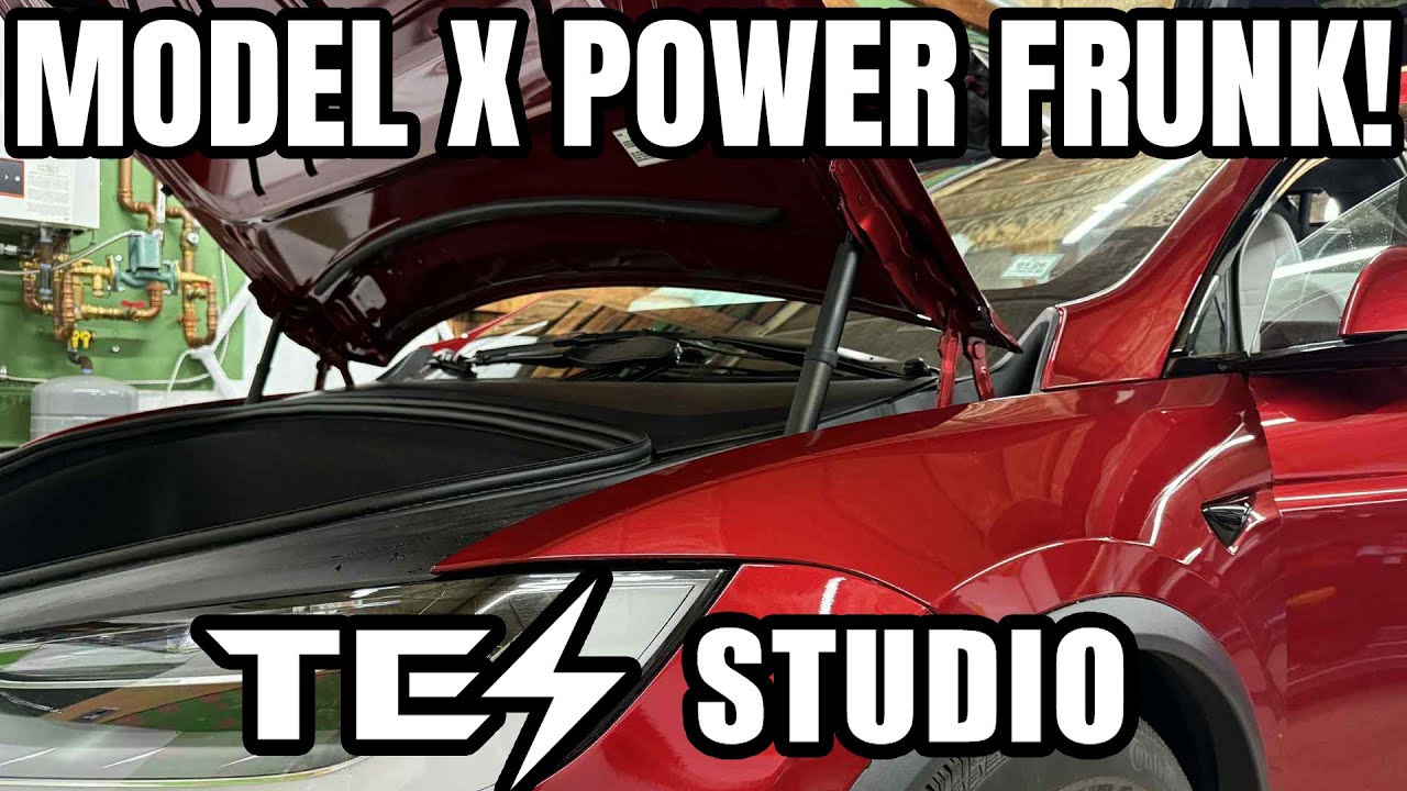 Tesla Model X Power Frunk Install From Tes Studio!