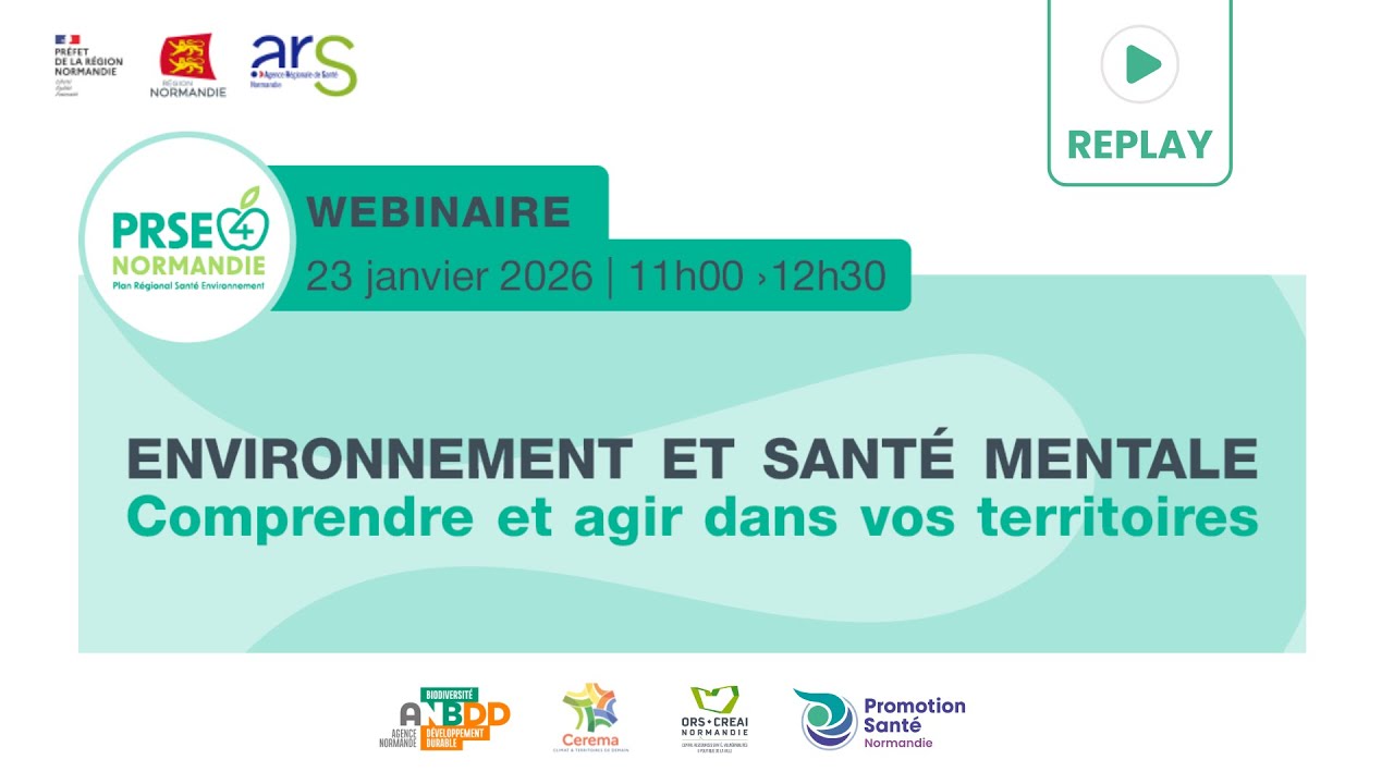 Replay Webinaire 1/3 -  Environnement et santé mentale