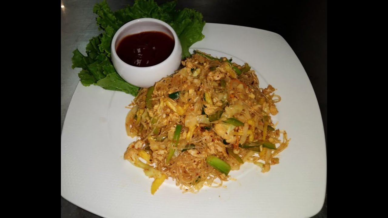 Chicken Singapore Noodles | Chef Taher
