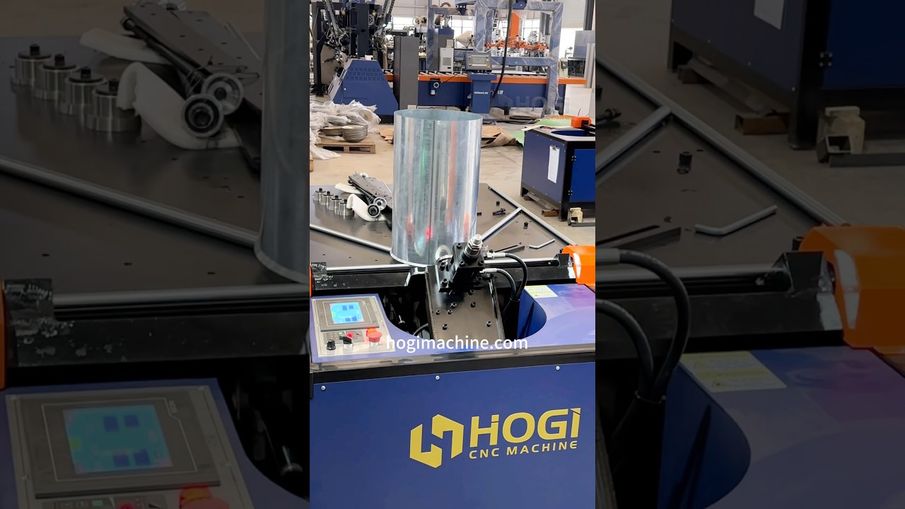 Hogi moldless flanging machine,one key operation,automatic flanging#machine #flanging #factory #cnc