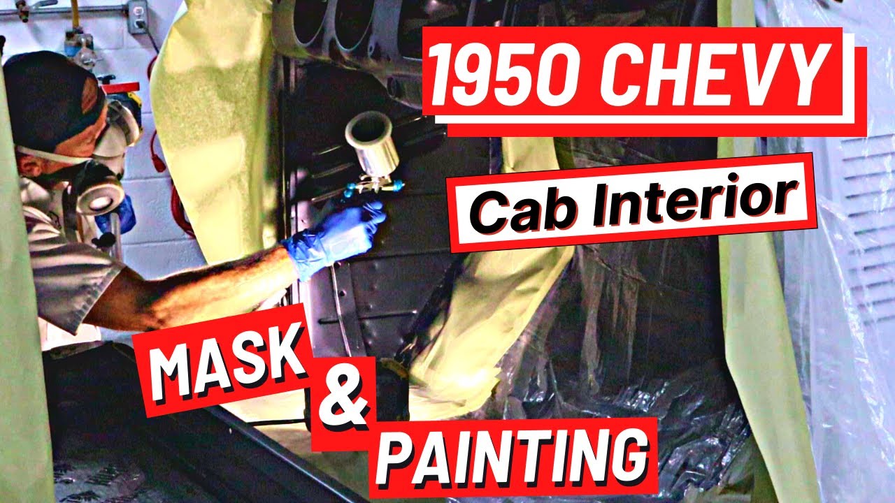 1950 Chevy Truck (Ep 60) Painting the Interior on the 5 Window Cab