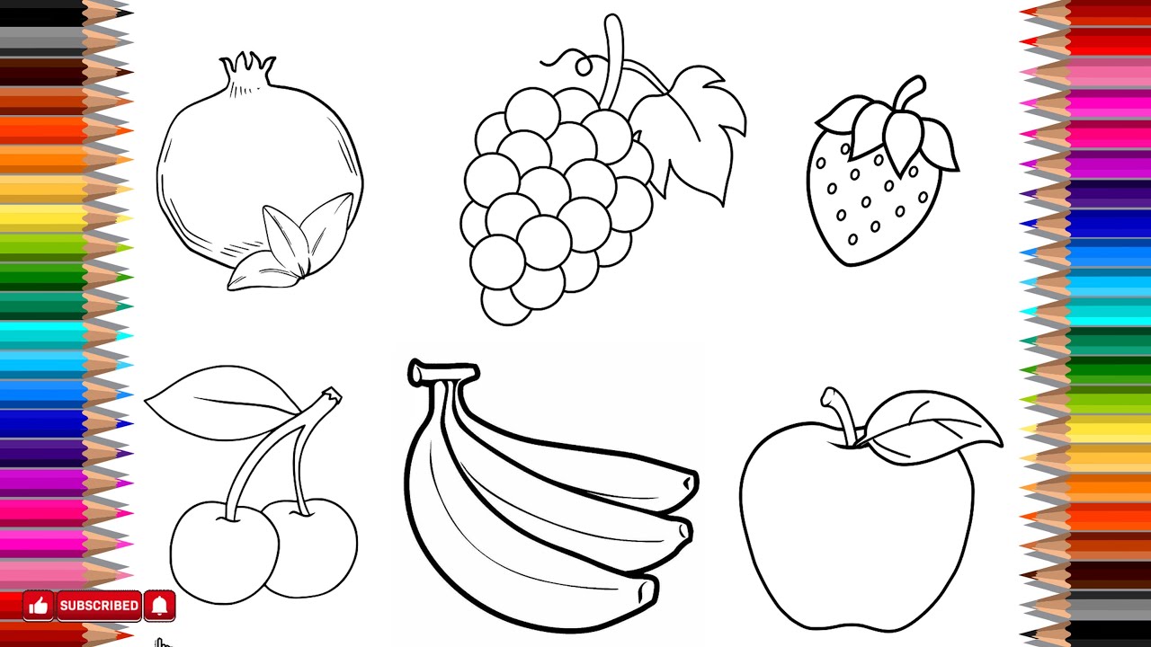 This SIMPLE Fruit Drawing Trick Makes Coloring FUN 😍🍉