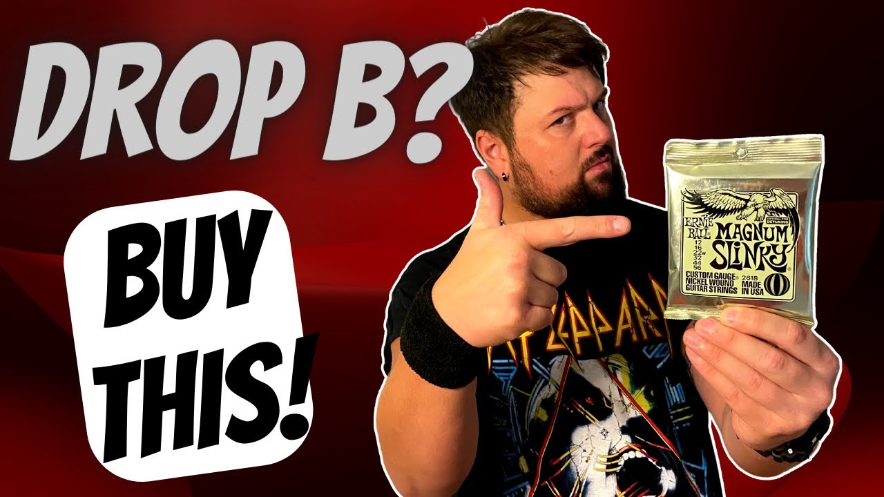 Настройка Drop B - Ernie Ball Magnum Slinky Идеальный калибр!