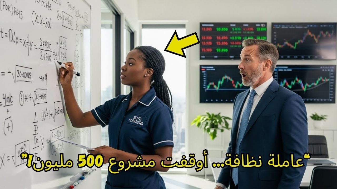 عاملة نظافة وأم عزباء تحل مشكلة بـ500 مليون دولار في ثوانٍ… وما فعله المدير بعدها أبكى القاعة