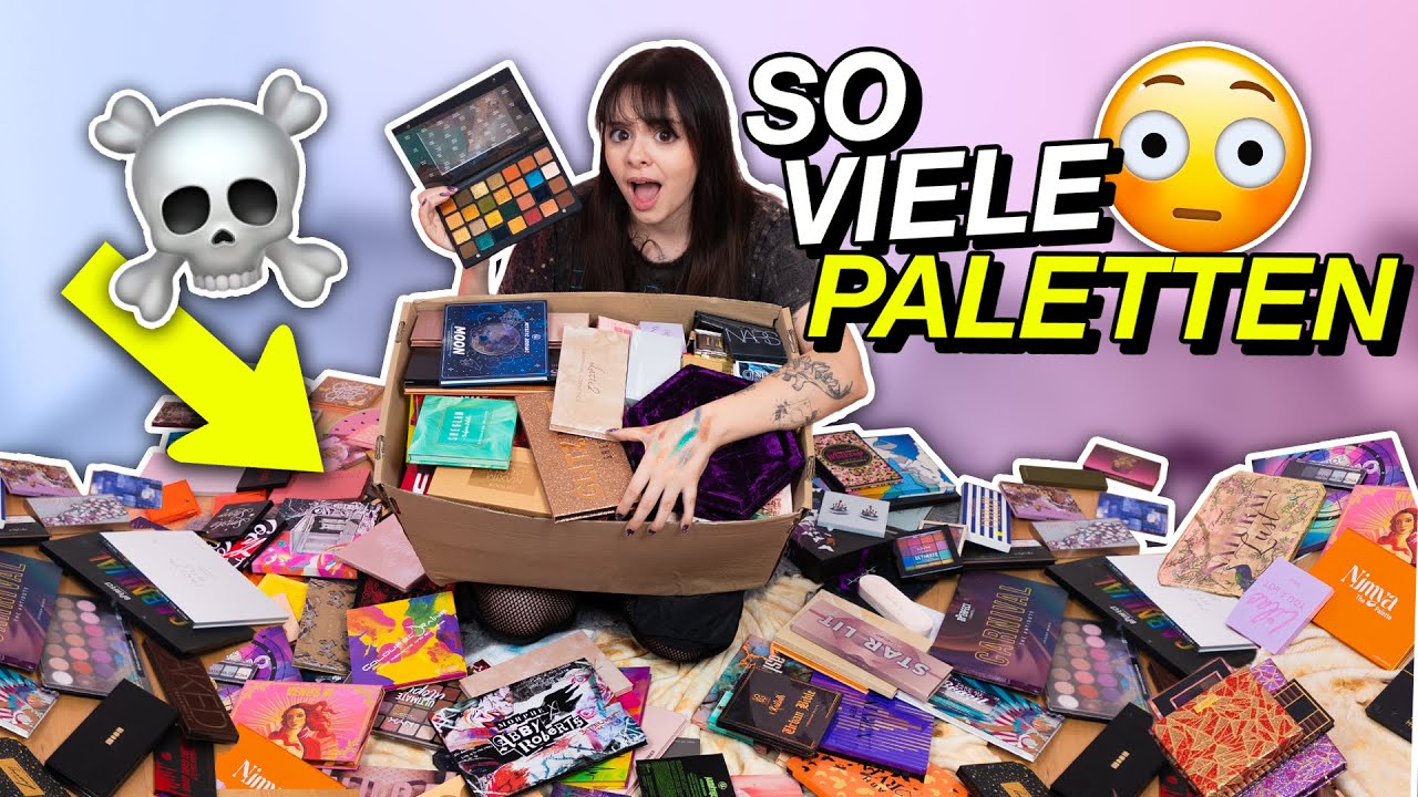 Die KRASSESTE Lidschatten-Sammlung 🤯 - XXL Makeup Aussortieren Teil 5!!