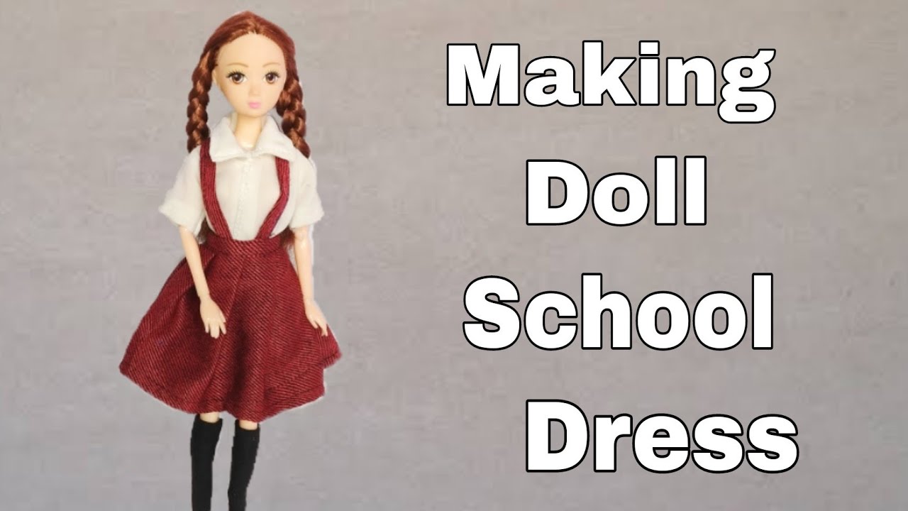 Making School Uniform For Barbie Doll | Doll School Dress | D creating Extra