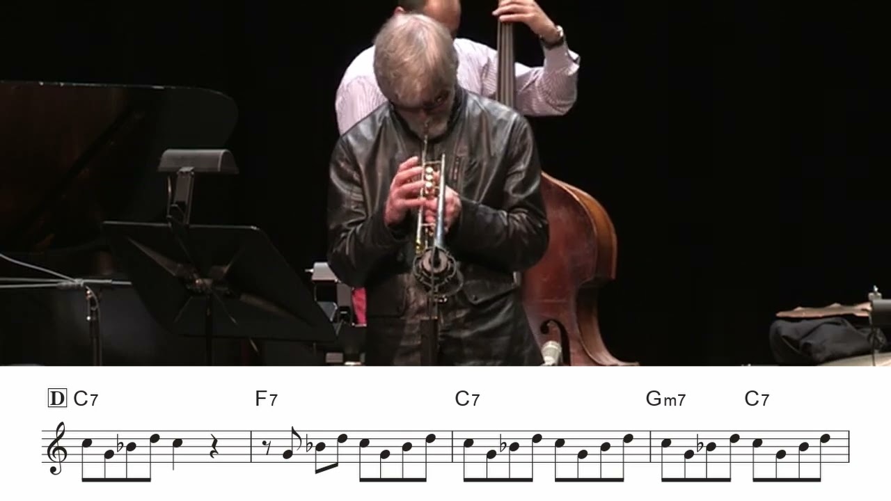 【Blue'N' Boogie】Tom Harrell Trumpet solo(Transcription) inB♭