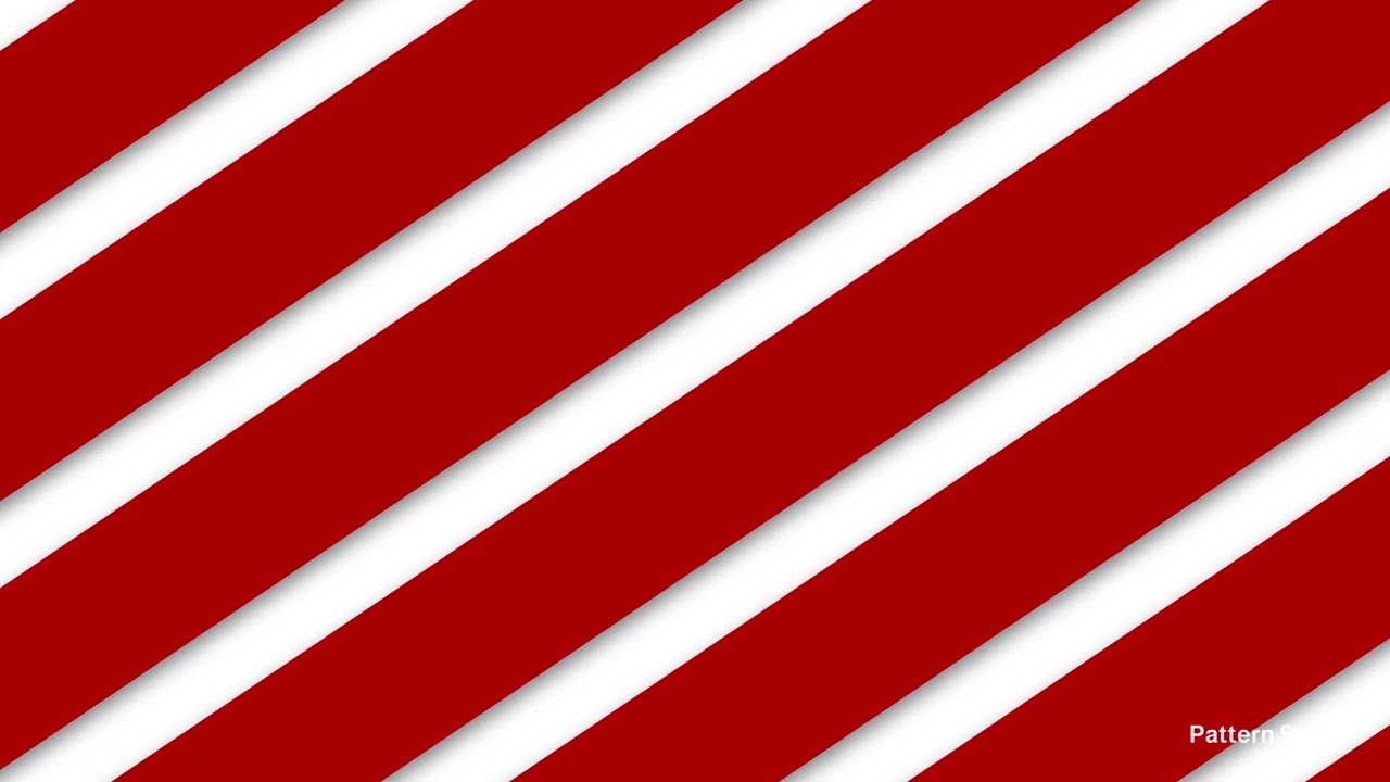 Red Candy Cane Stripes Animation | 4K Festive Holiday Loop | 1 Hour Christmas Background Video ❤️🤍