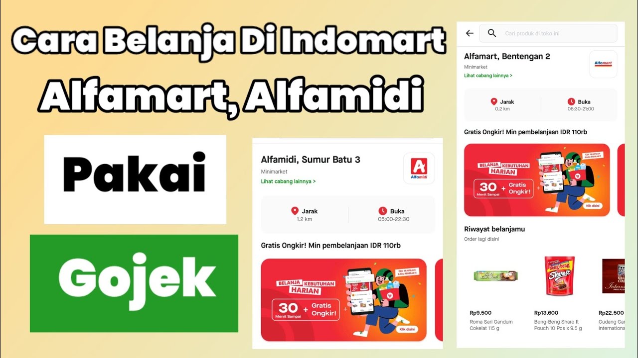 Cara Belanja Di Indomart, Alfamart, Alfamidi Pakai Gojek