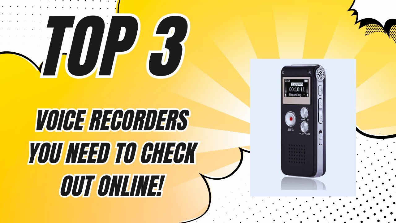 👍 Top 3 Voice Recorders You NEED to Check Out Online! ✅ [2024]