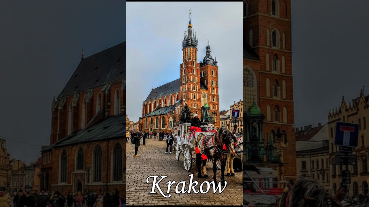 Krakow Walking Through The Market Square & Old Town Poland January 2026
