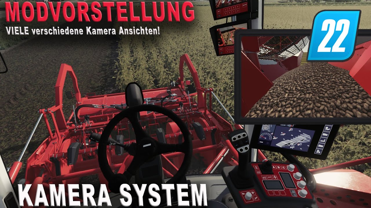LSs22 Modvorstellung - Kamerasystem - Arbeits- und R&uuml;ckfahr- Kamera als Extra Display [PC]
