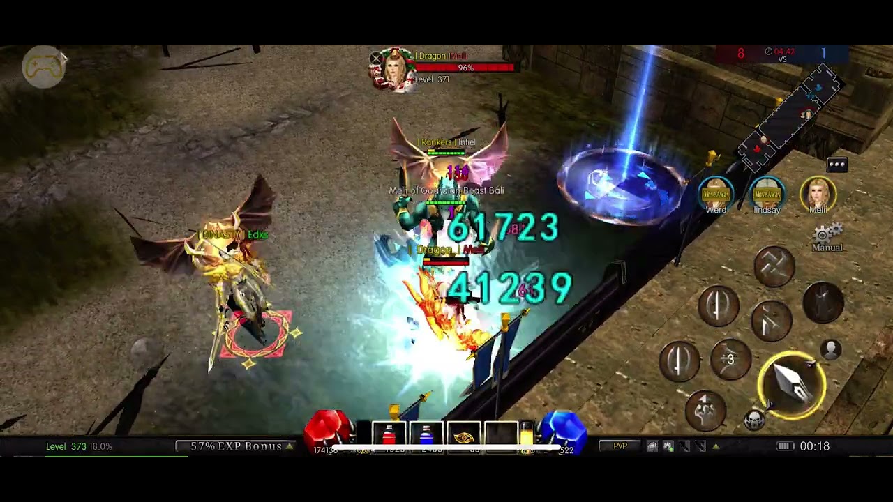Mu imortal - BK infiel Cros pvp lvl 350+ vs elfa 