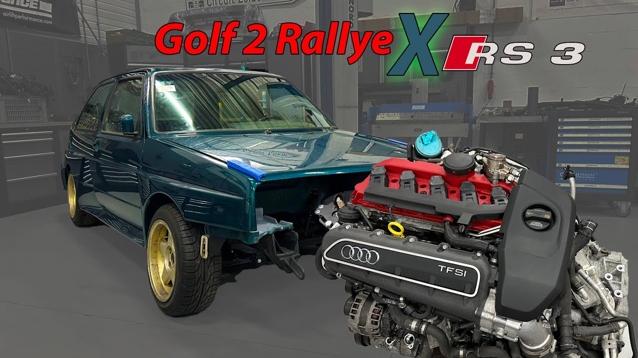 Golf 2 Rallye X RS3 Build FITTING THE ENGINE ??