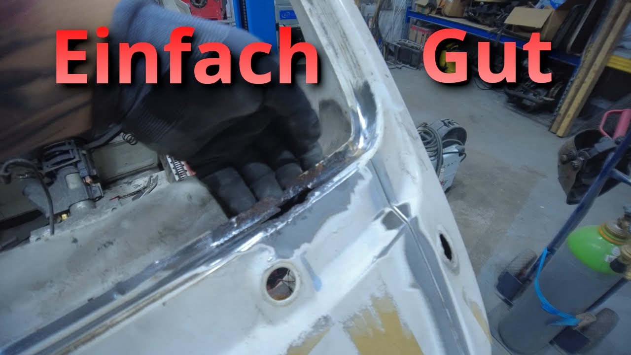 Rostreparatur am VW T3 - Rost entfernen am Fensterrahmen