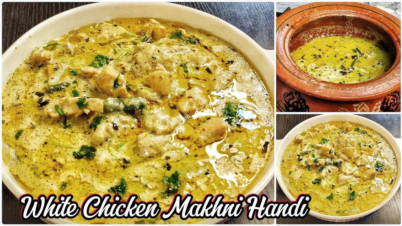 White Chicken Handi | Eid Special White Chicken Handi | Chicken Malai Handi  Restaurant Style |