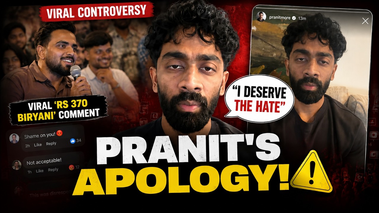 Pranit More Apology Video: Comedian Says 'I Deserve The Hate' After Viral RS 370 Biryani Controversy