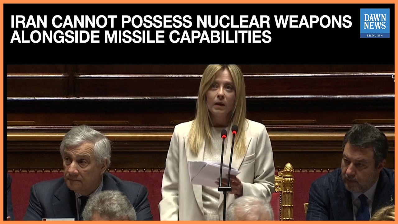 Iran Cannot Possess Nuclear Weapons Alongside Missile Capabilities, Italy PM Says