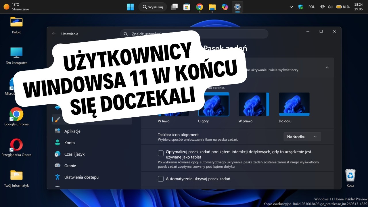 Użytkownicy Windowsa 11 w końcu się doczekali