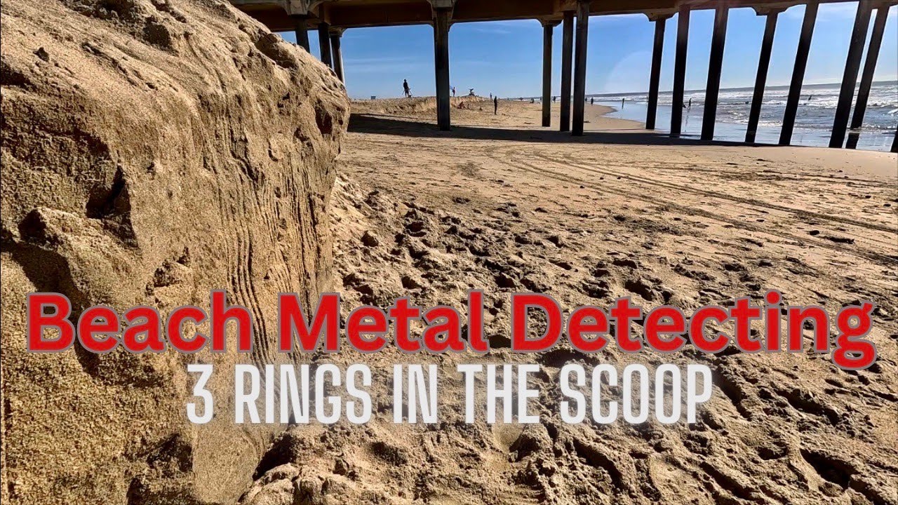 Beach Metal Detecting | 3 Rings In The Scoop !