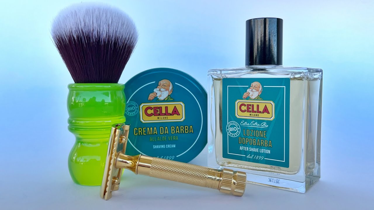 💈Merkur 34💈Cella Shaving Cream & ASL💈Yaqi Brush Mink