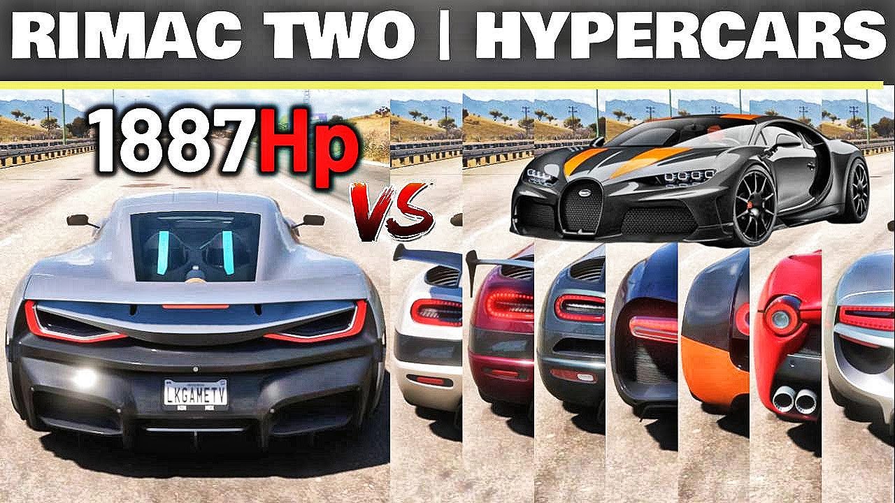 Rimac .C. Two Vs The World's Fastest  Hypercars in Forza Horizon 5 | 1 MILES DRAG RACE