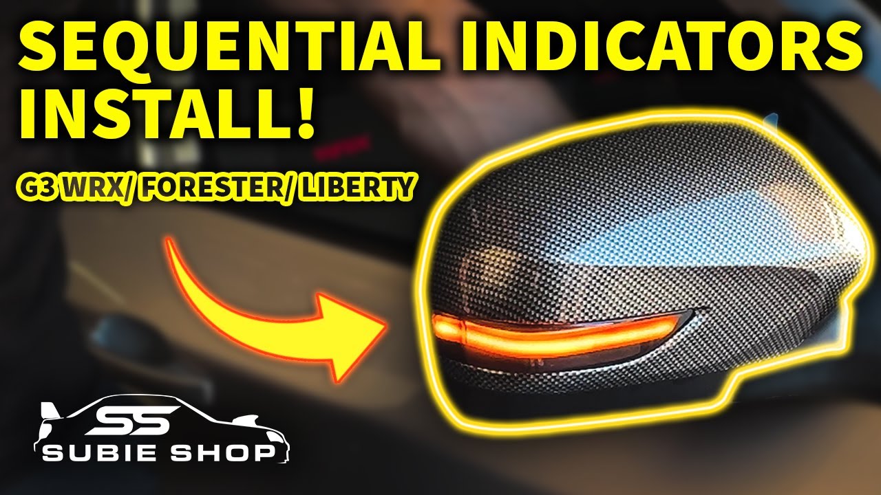 Side Mirror Sequential Indicators For your WRX/ Liberty/ Forester!