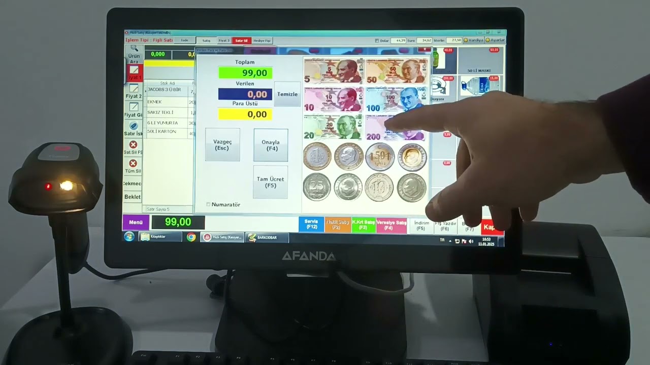Hesaplı Barkod Sistemi Komple Set L232