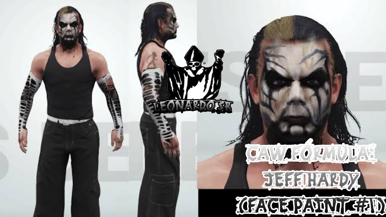 CAW FÓRMULA: JEFF HARDY (FACE PAINT 1) WWE SVR 2011 PPSSPP LEONARDO SB