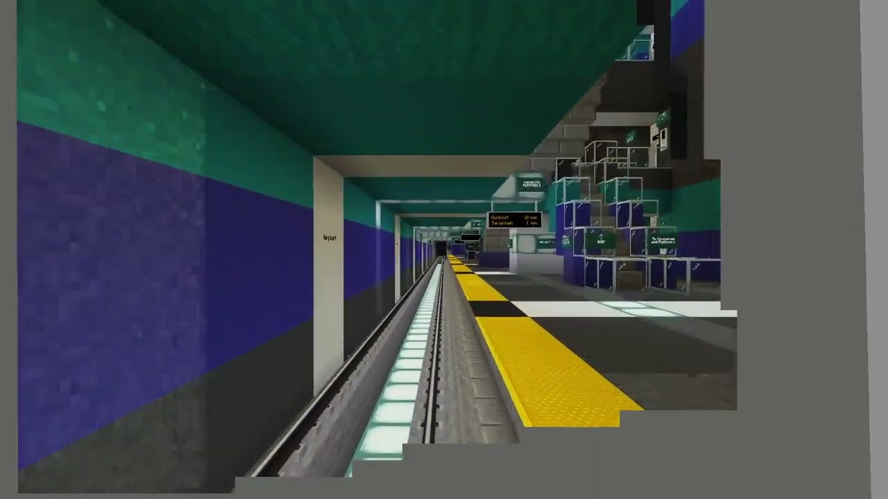 Minecraft - Ocean View Metro - Two New Stations, Updated Signs, and a Cab Ride!
