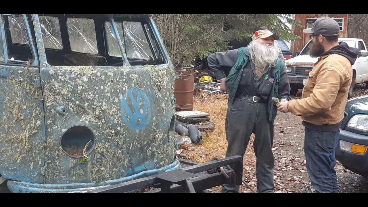 SAVED - 1958 VOLKSWAGEN BUS - FOUND ON AN OLD GOLD CLAIM!