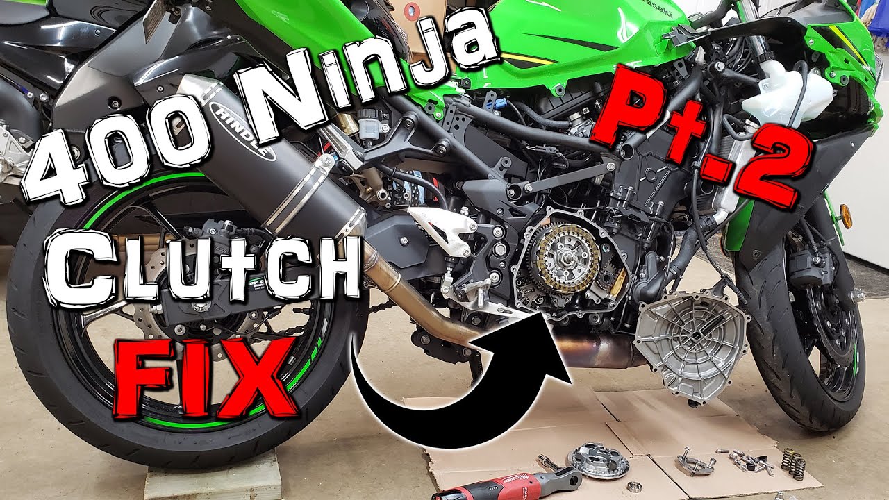 Ремонт сцепления Ninja 400 и Z400 | Часть 2