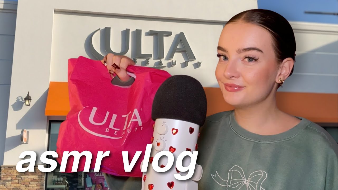 ASMR come makeup shopping with me + tingly haul 🛍️ long nail tapping