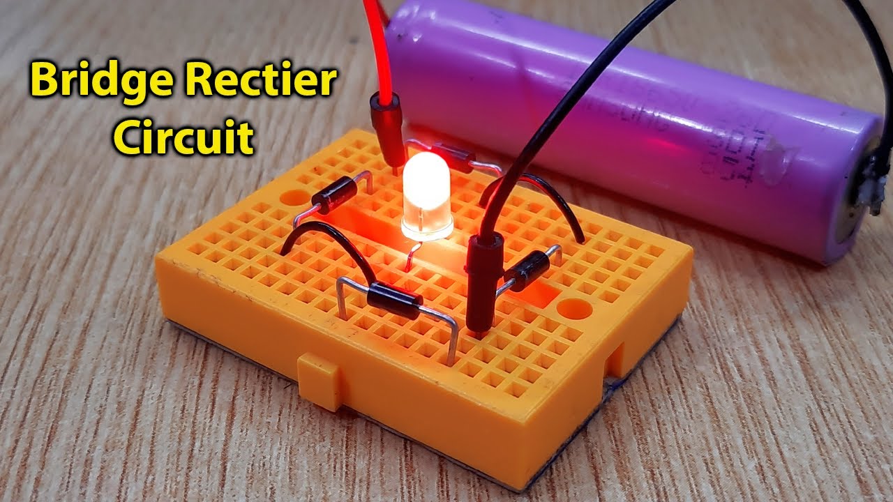 How to Make a Full Wave Bridge Rectifier Circuit on Breadboard