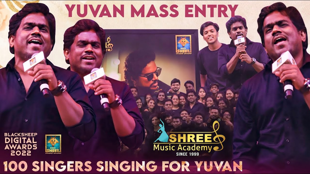 Tribute to U1 | Shree Music Academy Students | Black Sheep Awards | Yuvan Shankar Raja