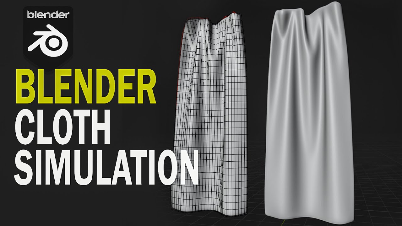 blender curtain with cloth simulation
