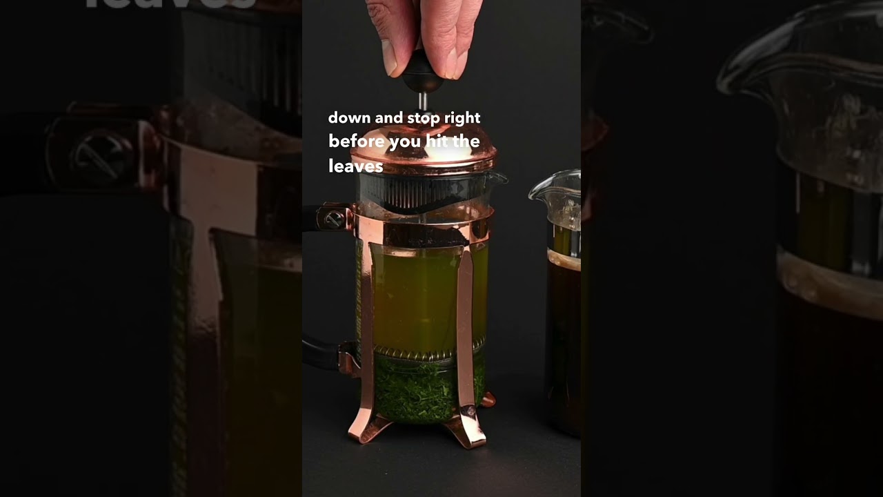 Making tea in a French press #shorts