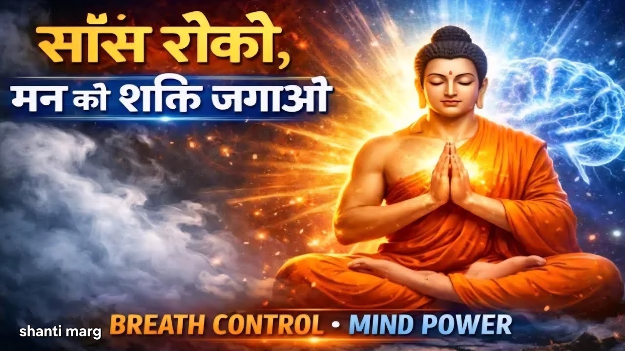 ✅️साँस रोको, मन की शक्ति जगाओ Breath Control Mind Power Gautam Buddha #meditation