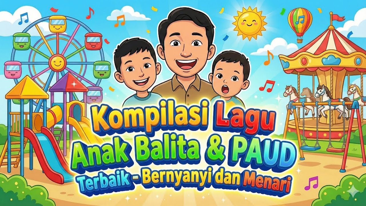 Kompilasi Lagu Anak Balita & PAUD Tahun 2026 - Bernyanyi Bersama