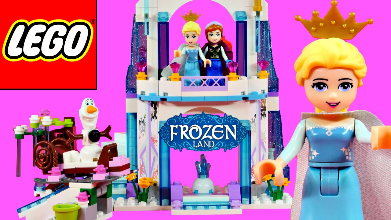 FROZEN ELSA'S Sparkling Ice Castle Lego Disney Princess Anna Juguete para Construir Princesa DCTC