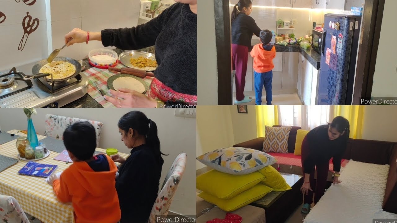 🌹💁Indian housewife Sunday to Monday morning routine in winter, सर्दियों मे कुछ ऐसा है routine 🌄