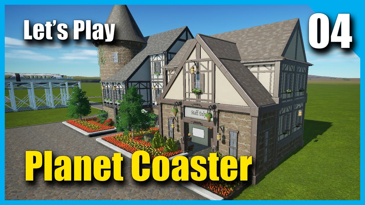 Planet Coaster (Season 4) - 04 - MEDIEVAL STAFF BUILDING