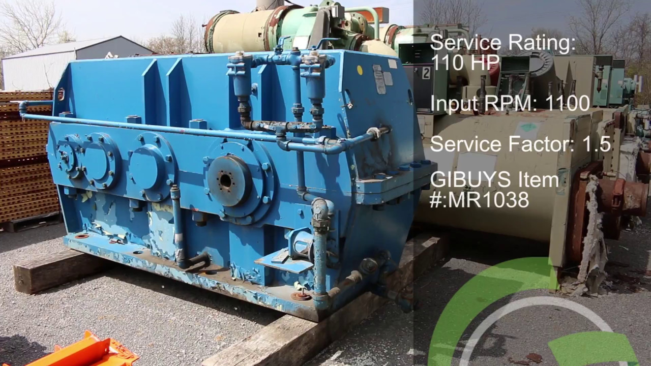 Green Industrial Quick Take - Rebuilt POWERTECH FOOTE JONES 2803 HLD GEARBOX 183:1 110 HP For Sale