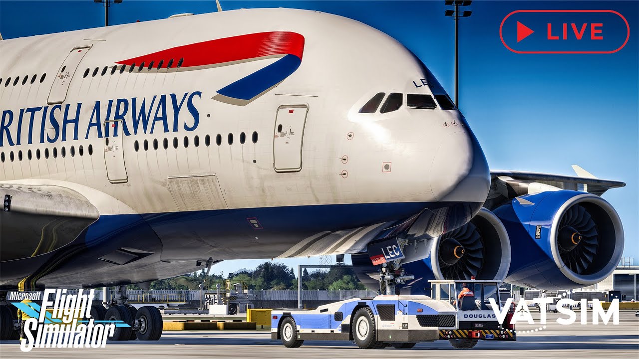 LIVESTREAM: British Airways A380 Johannesburg to London | MSFS 2024